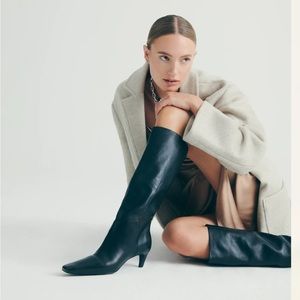 Remy Knee Boot - Black leather